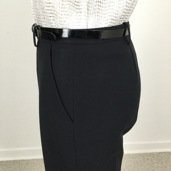HUGO BOSS Black Trousers Front Zip Narrow Waist Band 2 Front Pockets, Straight - Picture 4 of 7